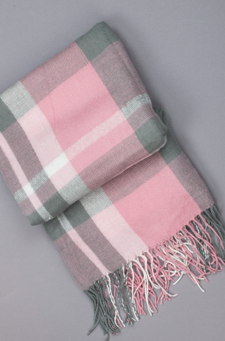 Γυναικείο Κασκόλ πασμίνα TOM TAILOR * με κρόσσια καρό σχέδιο