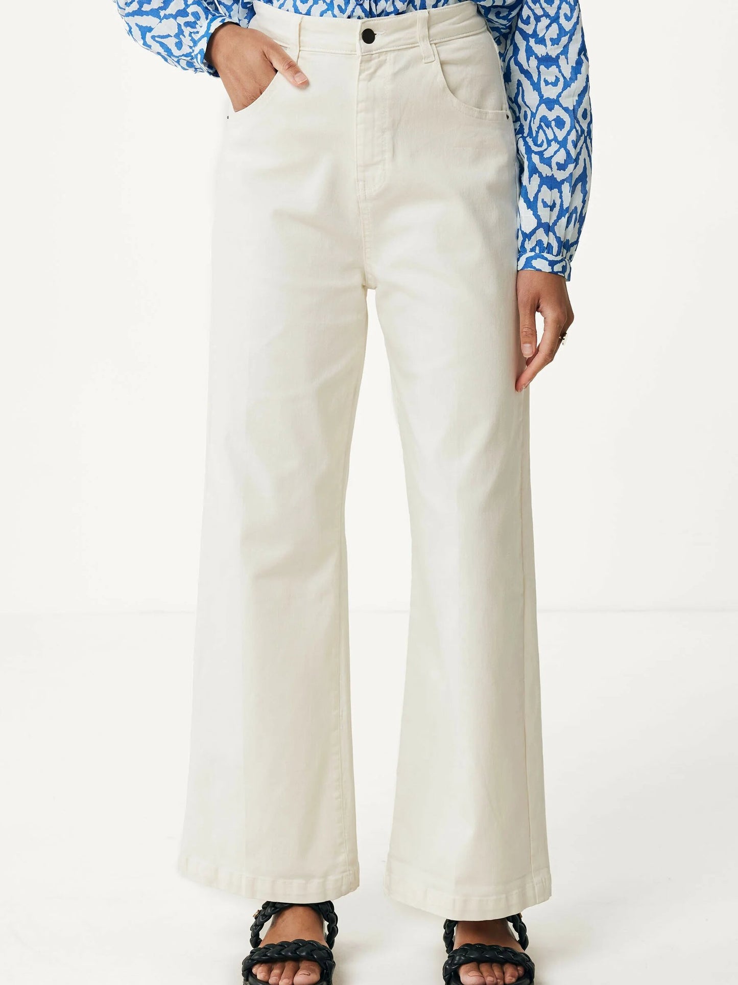 Γυναικείο wide leg παντελόνι Off White