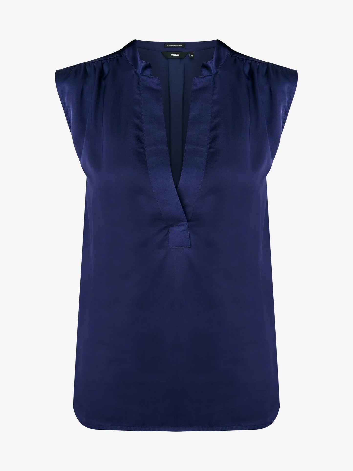 Γυναικείo Violet satin top Μπλε