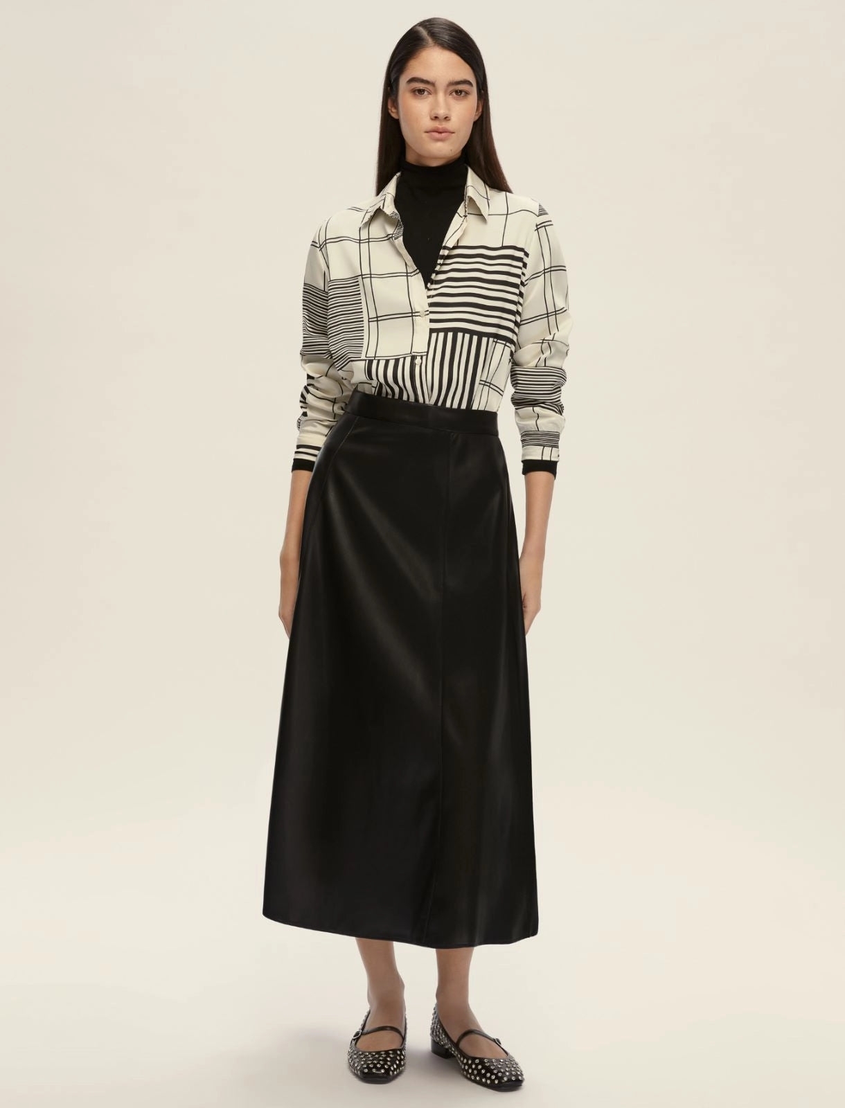 Γυναικείo χαλαρό twill πουκάμισο