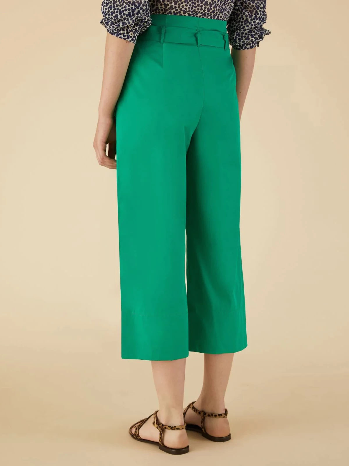 Παντελόνι ψηλόμεσο crop πρασινο