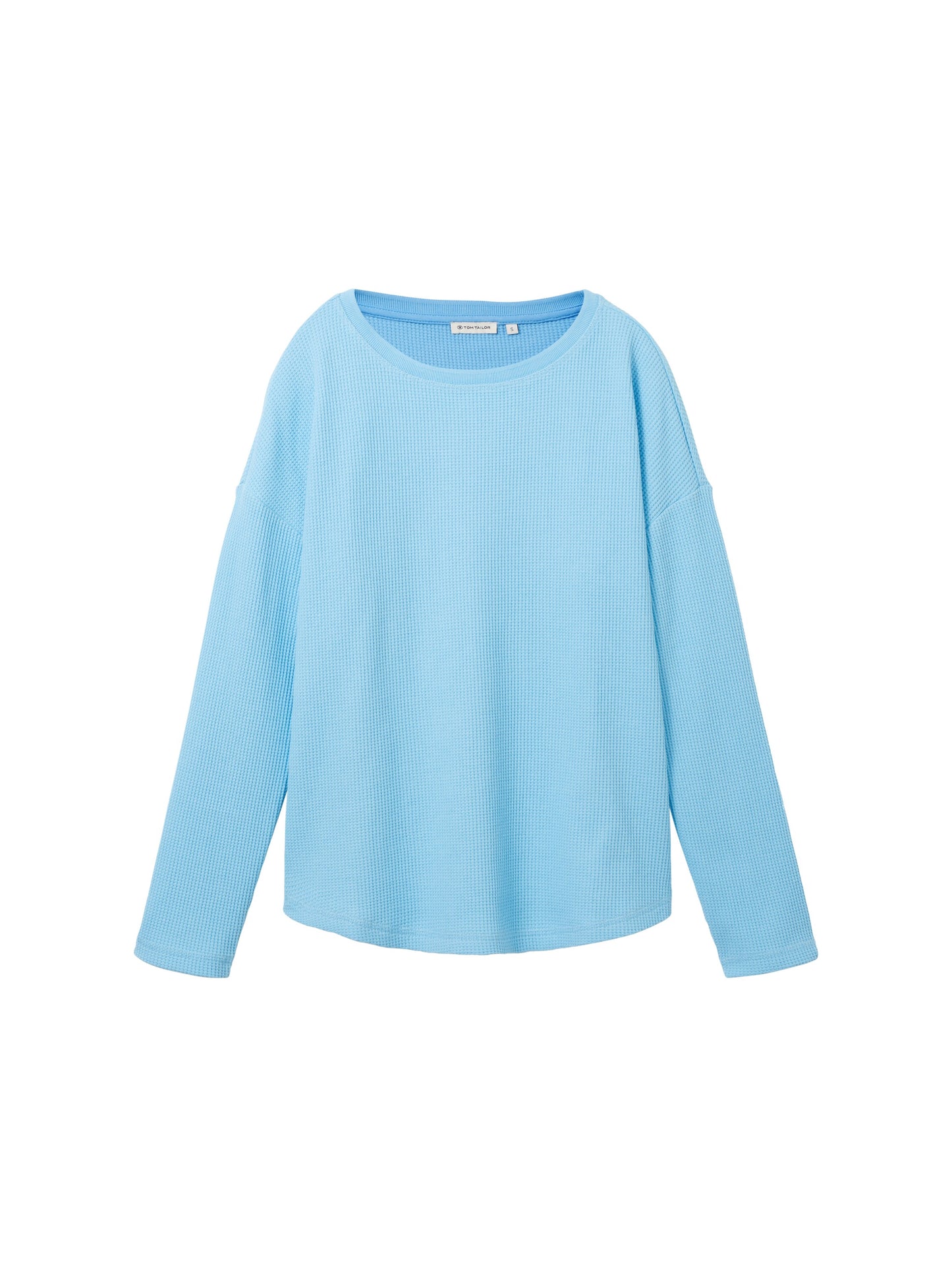 Γυναικείo φούτερ υφή βάφλα μπλε