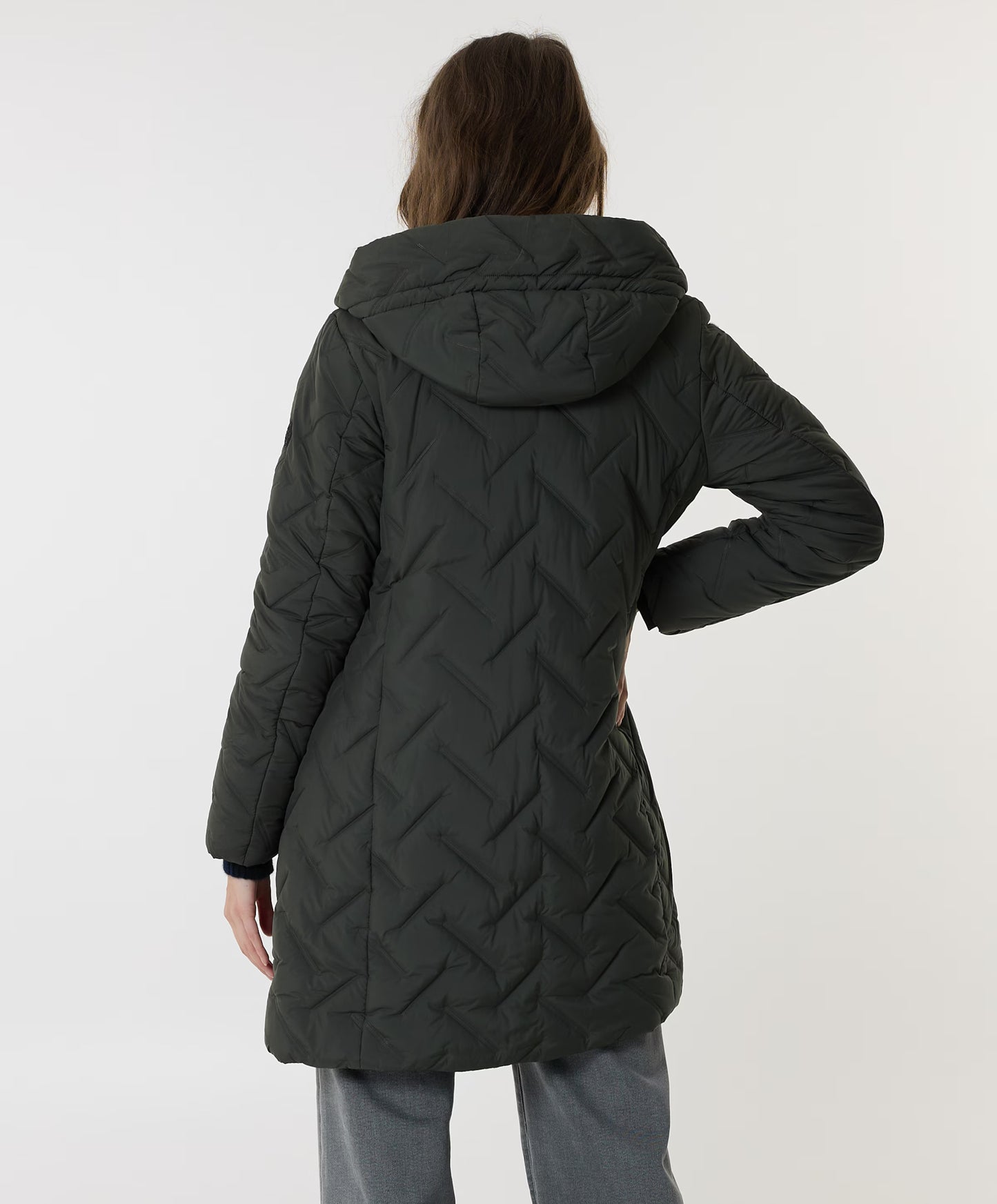 Γυναικείο μπουφάν Σκούρο λαδί