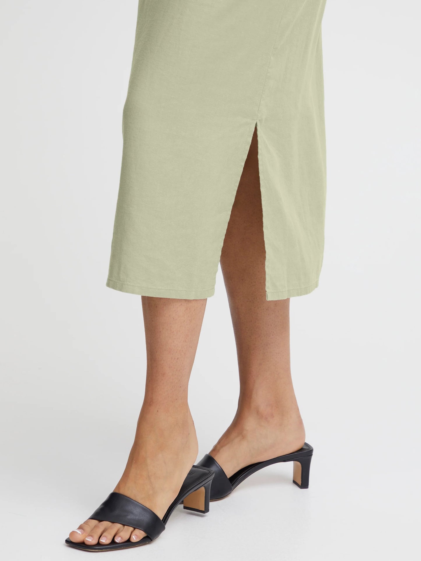 Γυναικεία λινή φούστα Μεντα