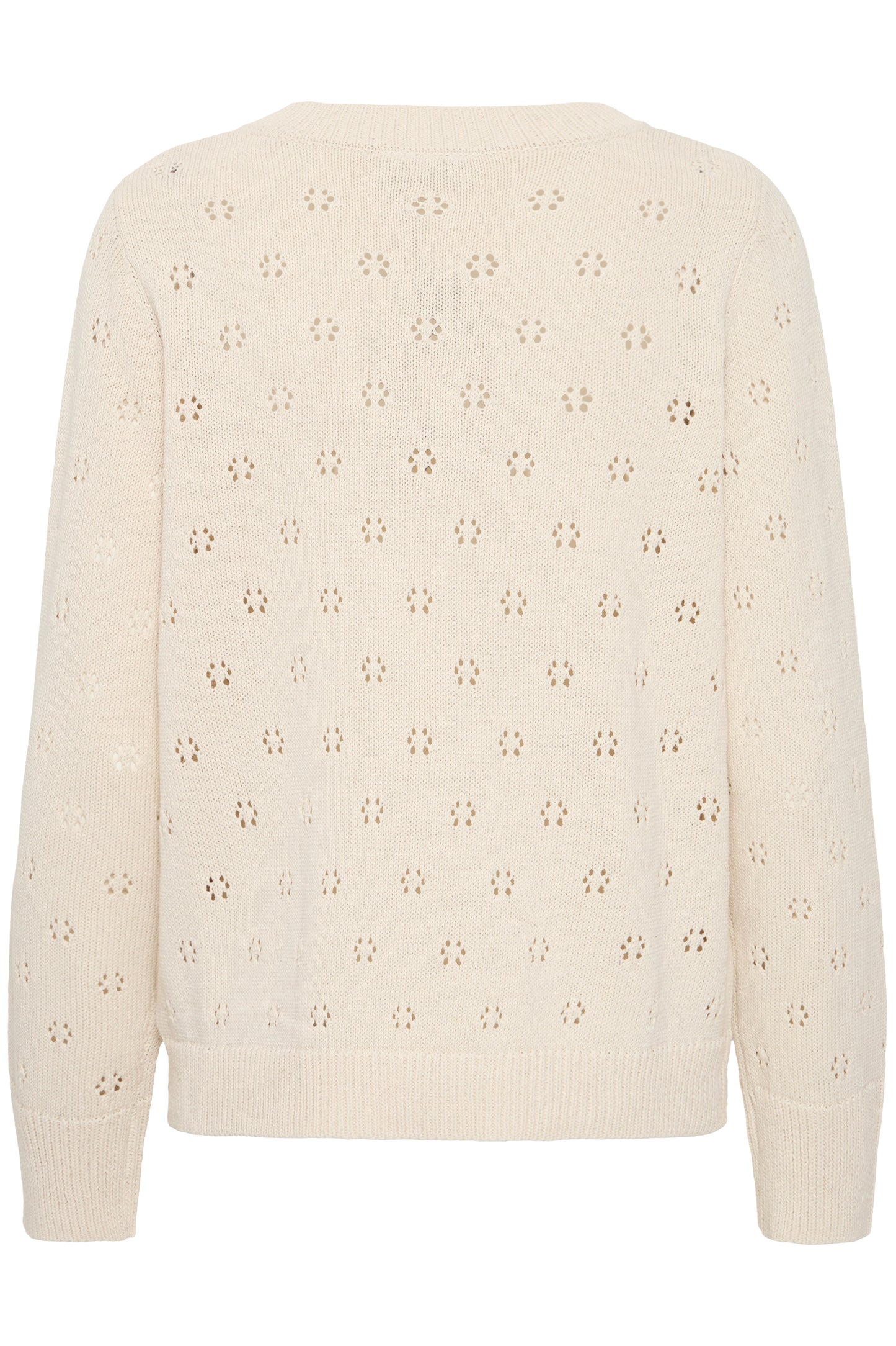 Γυναικείο πουλόβερ V Neck-off white