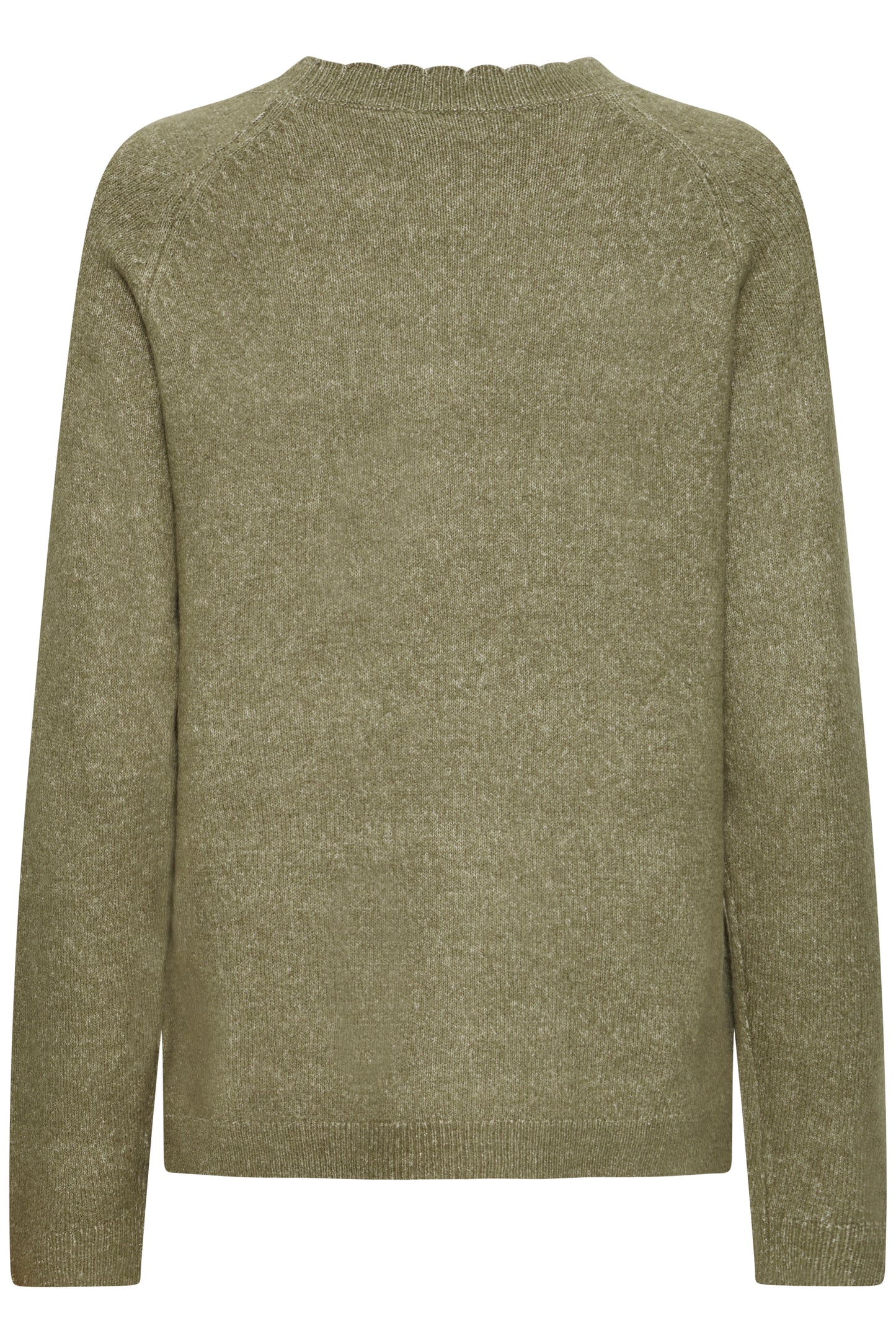Γυναικείο πλεκτό πουλόβερ-Olive
