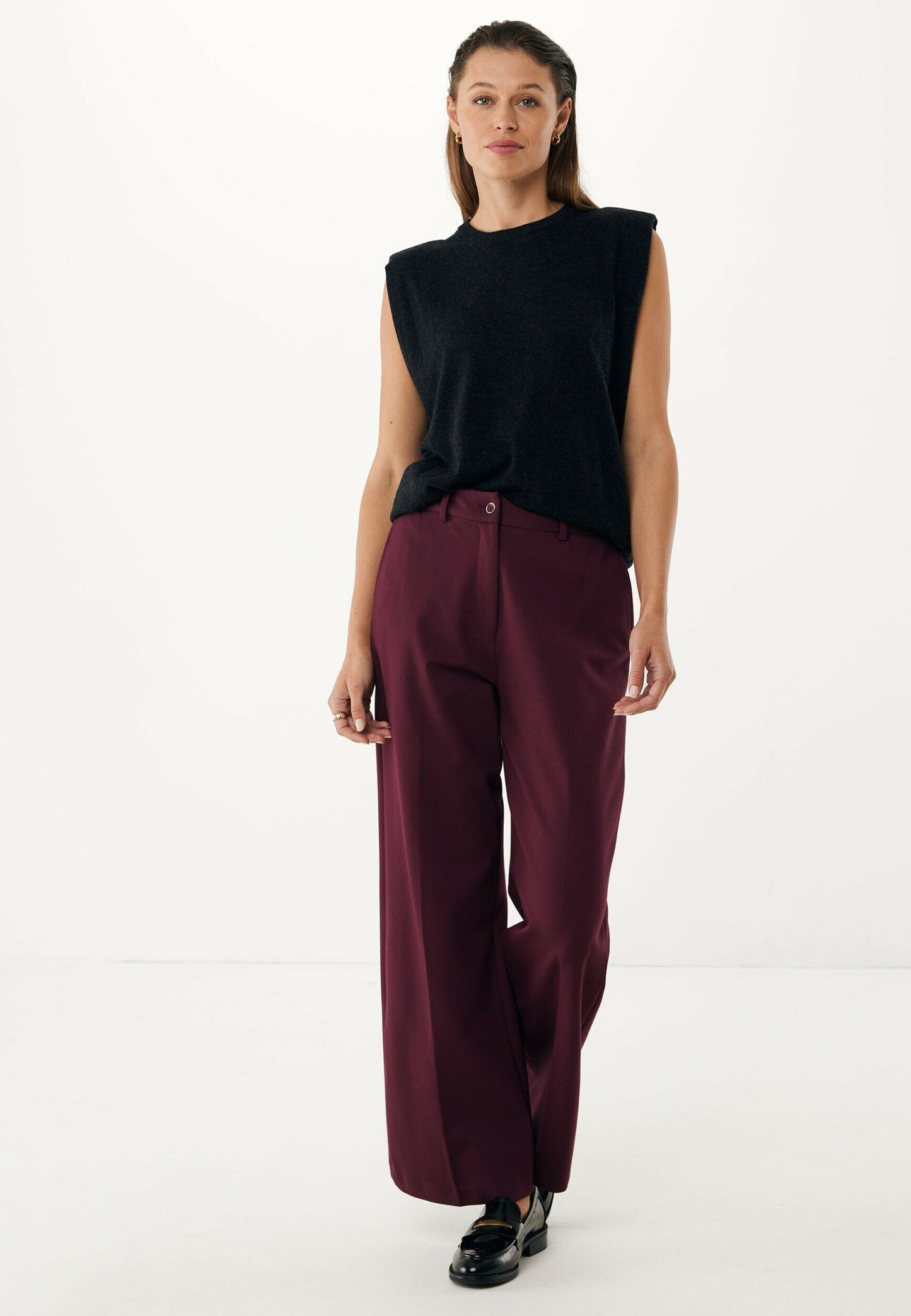 Γυναικείο Πλεκτό Μπλούζα Κασμίρ -Μαύρο