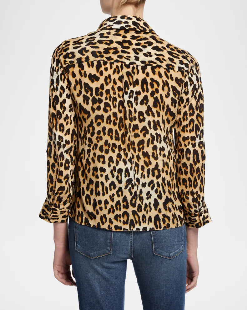 Γυναικείo πουκάμισο animal print leopard