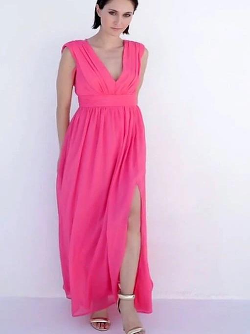 Μάξι φόρεμα αμάνικο