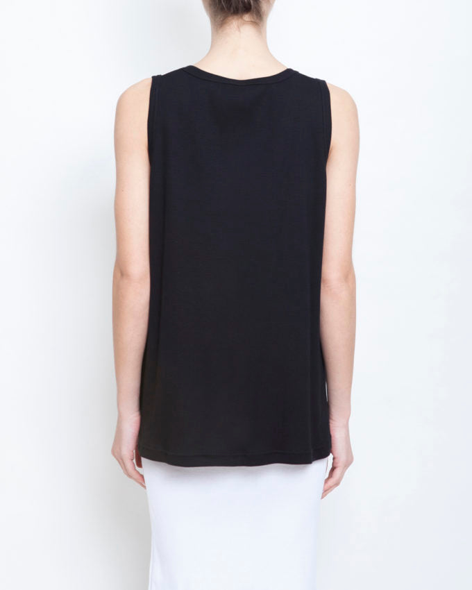 Γυναικεία Βαμβακερή Αμάνικη Μπλούζα V