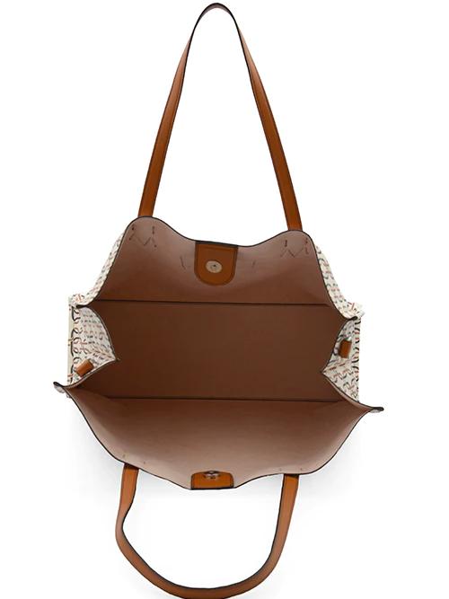 Γυναικεία τσάντα shopper Alice Tobacco