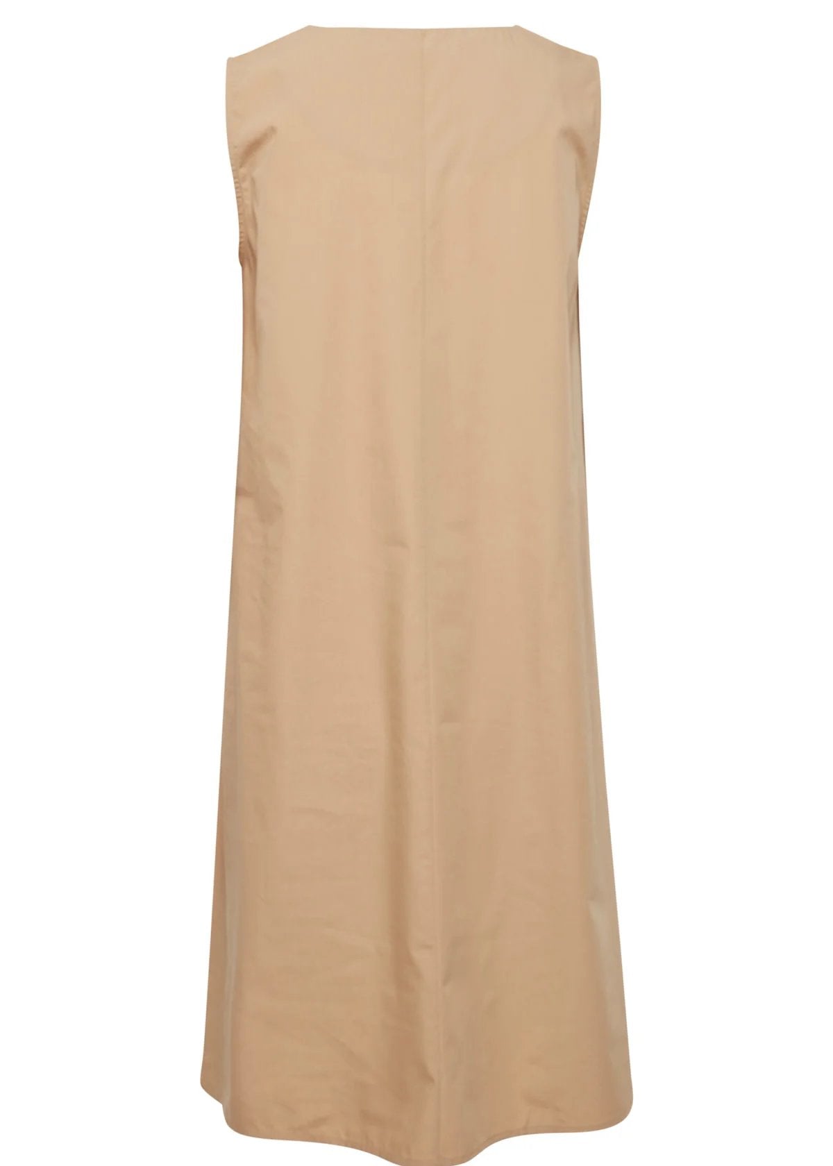 Γυναικείο φόρεμα αμάνικο ποπλίνα