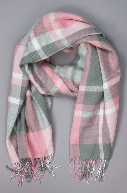 Γυναικείο Κασκόλ πασμίνα TOM TAILOR * με κρόσσια καρό σχέδιο