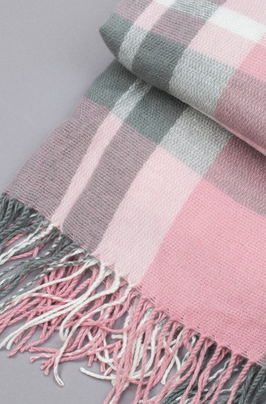 Γυναικείο Κασκόλ πασμίνα TOM TAILOR * με κρόσσια καρό σχέδιο