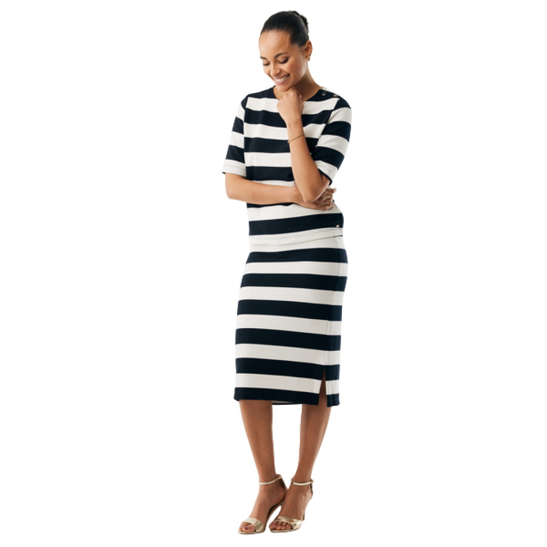 Γυναικεία Μίντι Φούστα Striped Pencil Skirt Midnight Blue