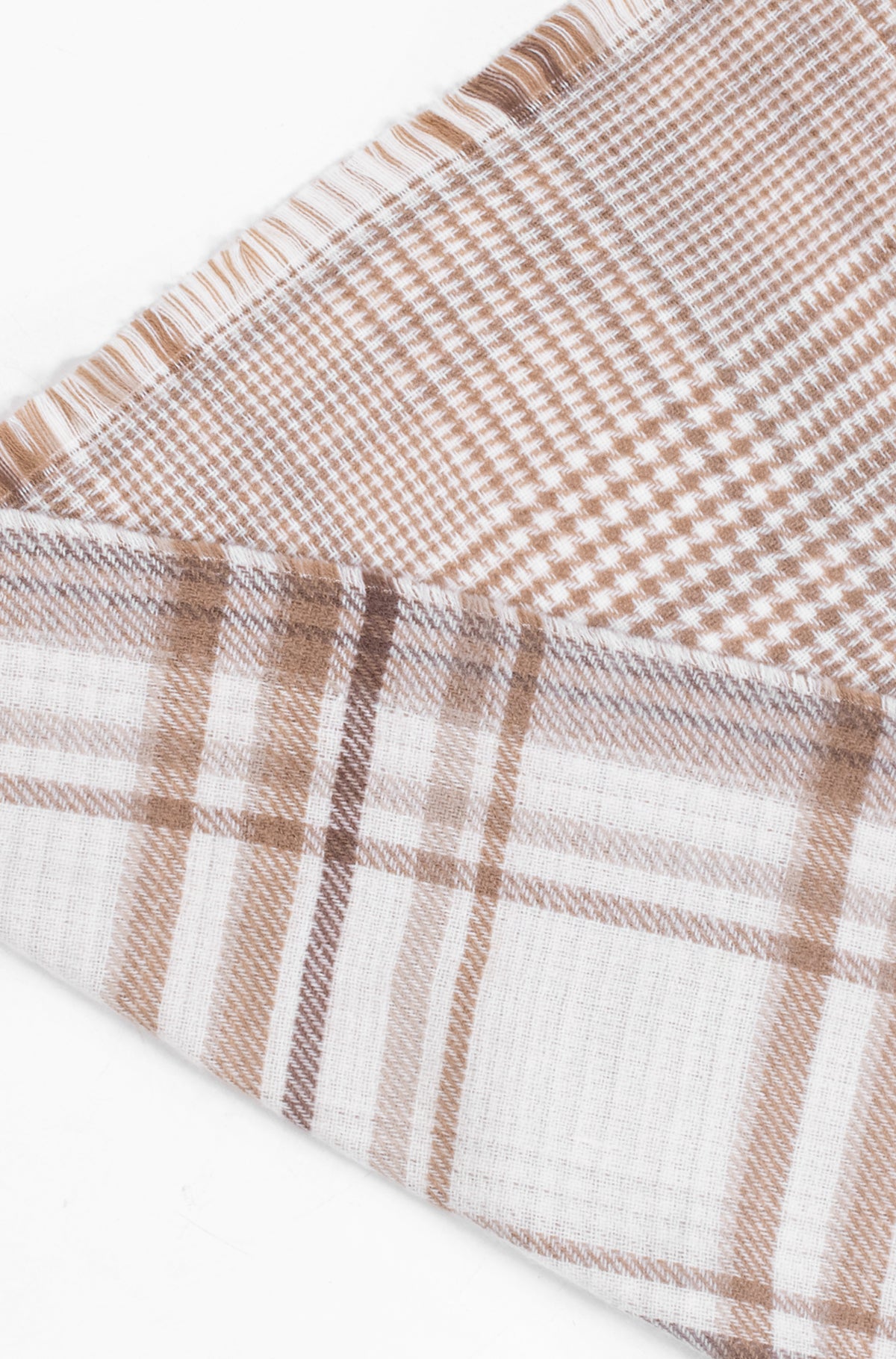 Γυναικείο Κασκόλ TOM TAILOR με κρόσσια καρό σχέδιο