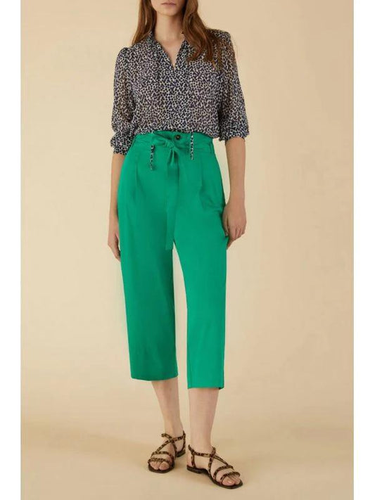 Παντελόνι ψηλόμεσο crop πρασινο