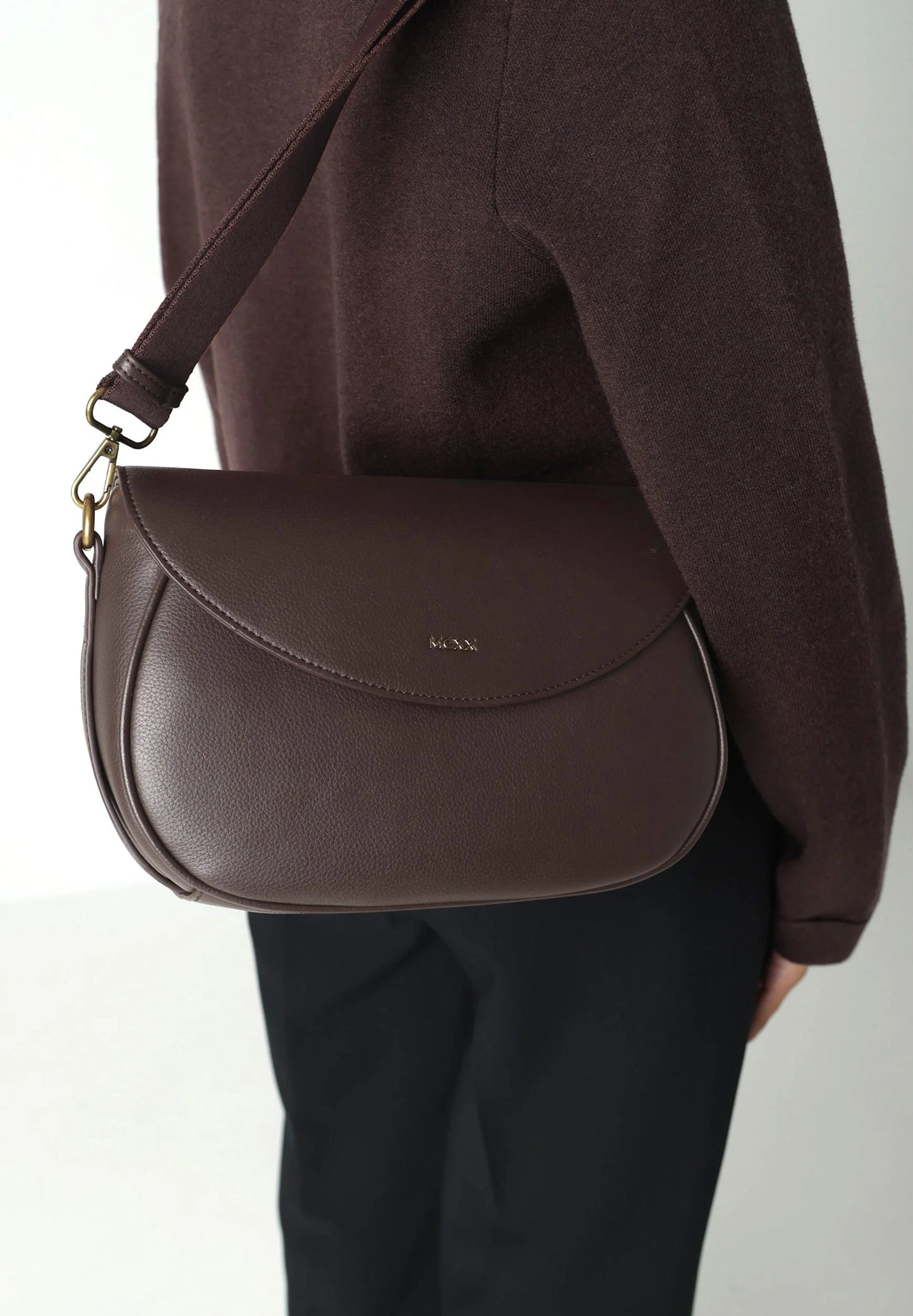 Γυναικεία τσάντα Cross body bag -dark brown