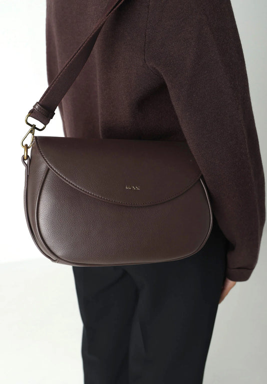 Γυναικεία τσάντα Cross body bag -dark brown