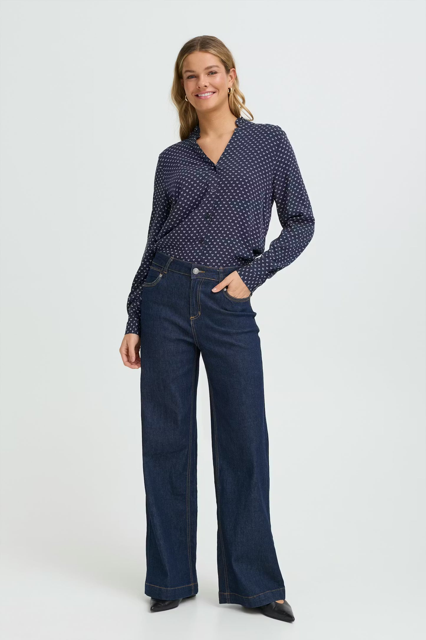 Γυναικεία Μπλούζα πουκάμισο Navy / Blue