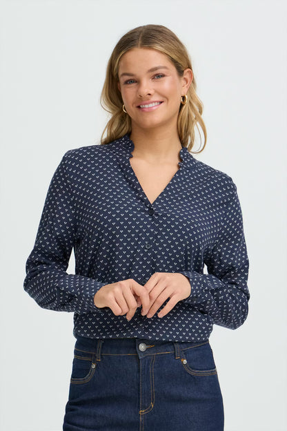 Γυναικεία Μπλούζα πουκάμισο Navy / Blue