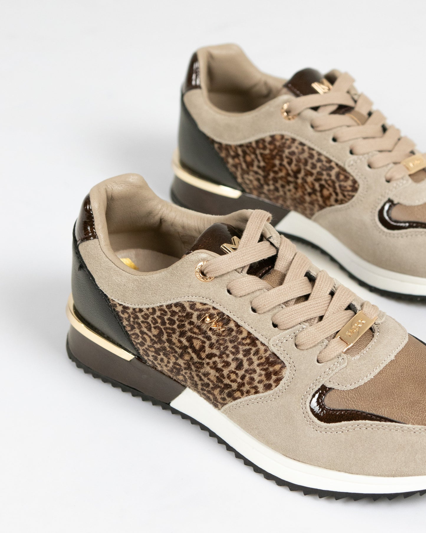 Γυναικεία sneaker - μπέζ leopard