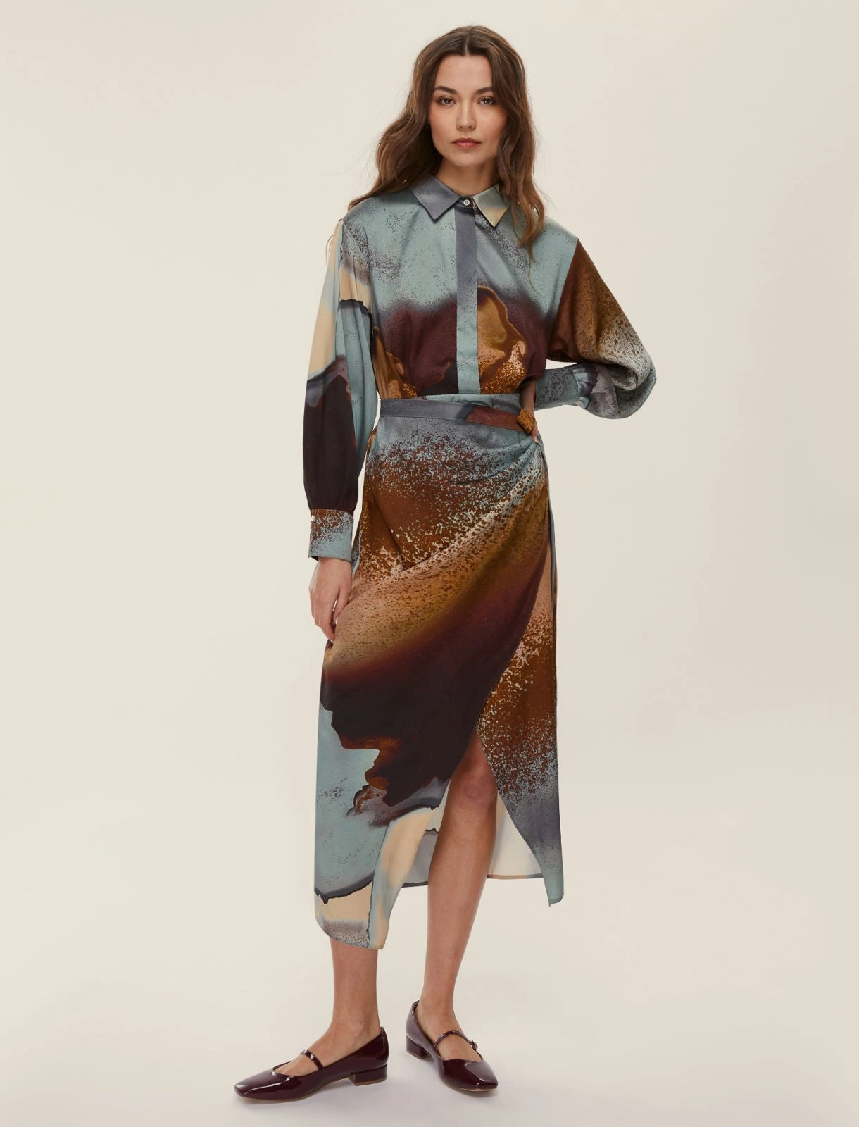 Γυναικείo Φόρεμα twill-ΣΚΟΥΡΟ ΜΠΛΕ