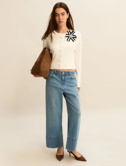 Γυναικεία Κοντή ελαστική ζακέτα από βισκόζη