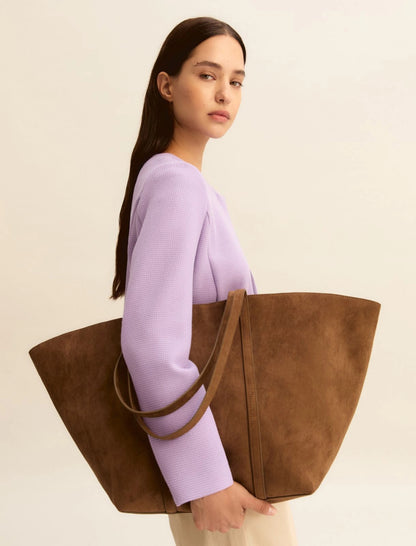 Τσάντα αγορών με θήκη - ΣΚΟΥΡΟ ΚΑΦΕ -EMMPINETA- Παραλαβή 9/3