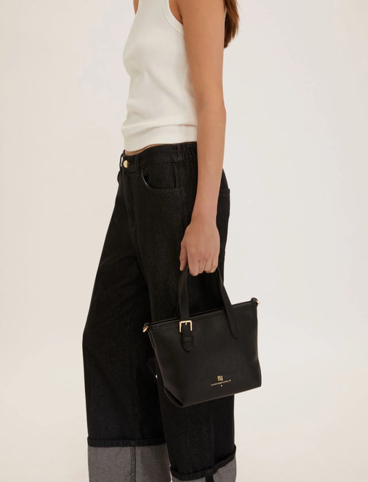 Γυναικεία Μίνι τσάντα αγορών - ΜΑΥΡΟ