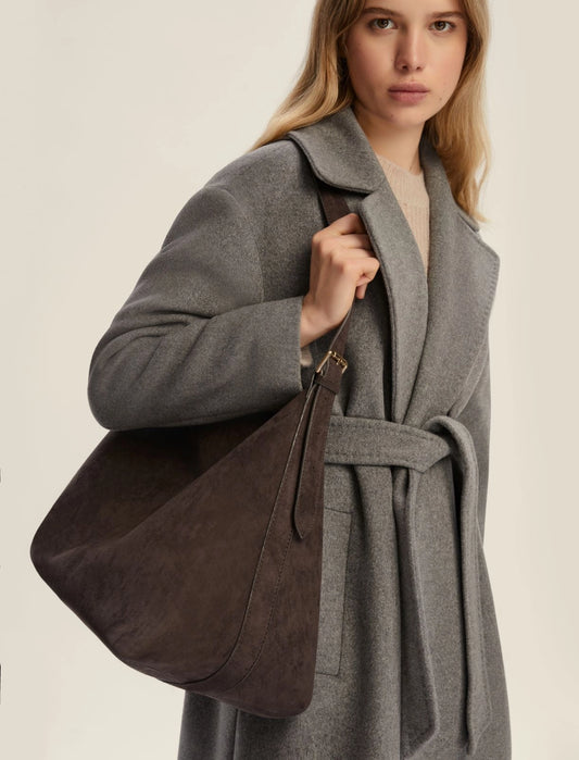 Γυναικεία Τσάντα ώμου hobo -DARK BOWN--Νέα Παραλαβή στις 10/10