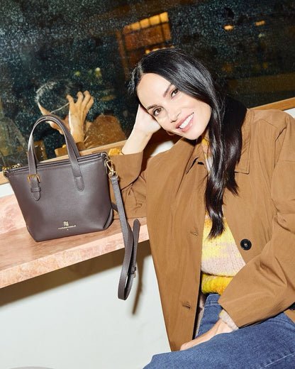 Γυναικεία Μίνι τσάντα αγορών - CHOCOLATE