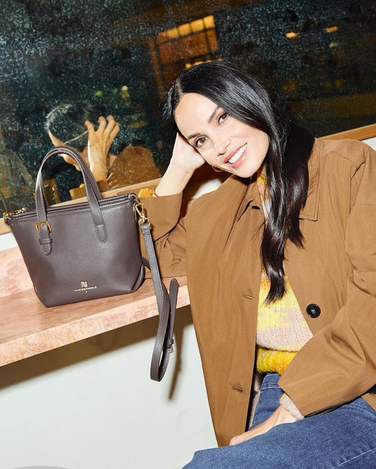 Γυναικεία Μίνι τσάντα αγορών - CHOCOLATE