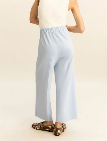 Cropped jersey trousers 𝑷𝒖𝒏𝒕𝒐 𝑴𝒊𝒍𝒂𝒏𝒐 - LIGHT BLUE