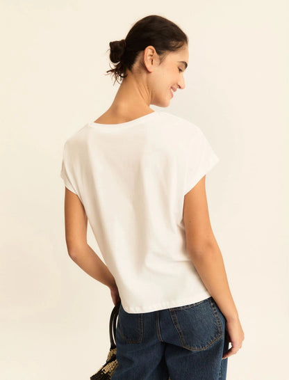 Μπλούζα T-shirt ζέρσεϊ Emme Marella-EMMCHIFFON