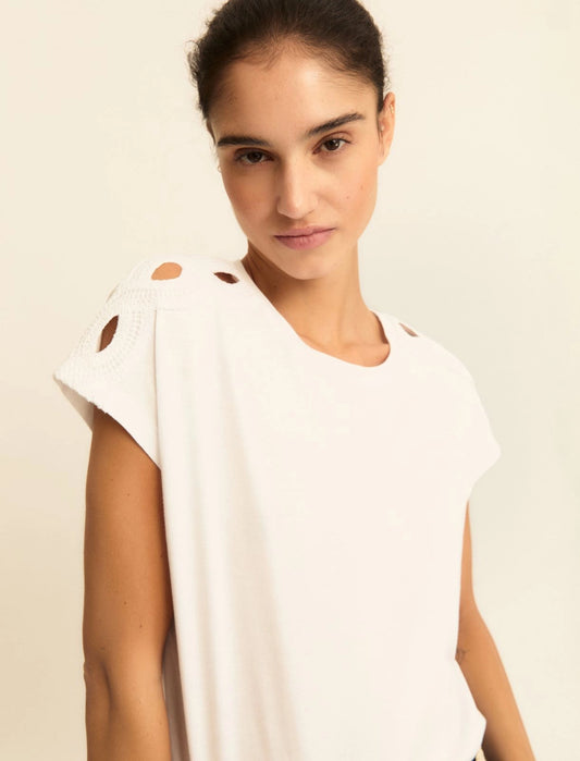 Μπλούζα T-shirt ζέρσεϊ Emme Marella-EMMCHIFFON