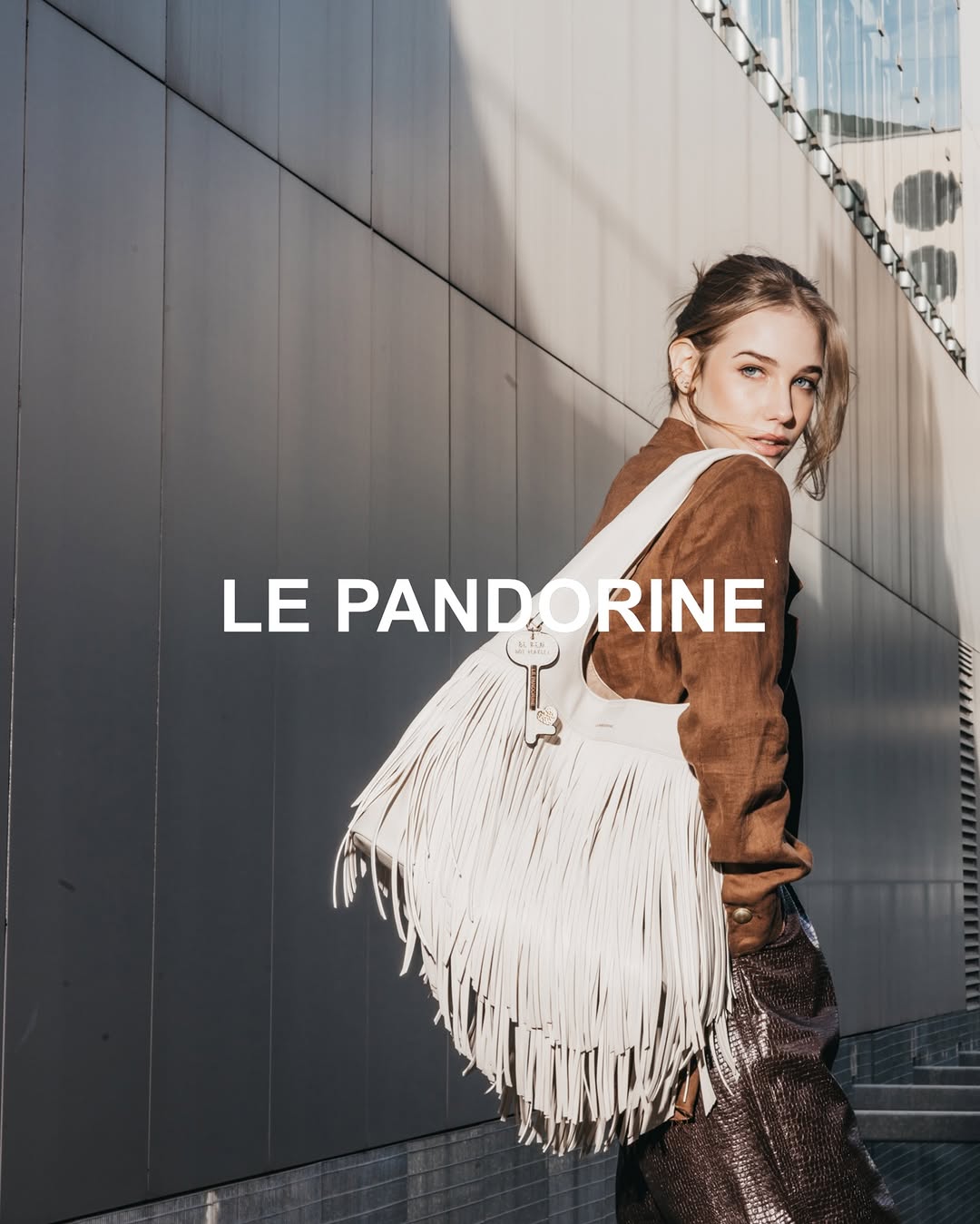 Γυναικεία Τσάντα ώμου Le Pandorine Fringe