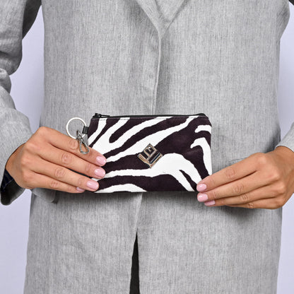 Γυναικείo Breloque Purse Feral || Zebra BW