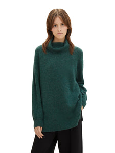 Γυναικείο πλεκτό πουλόβερ πράσινο