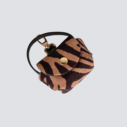 Mini bag – μπρελόκ Julia Feral |Zebra
