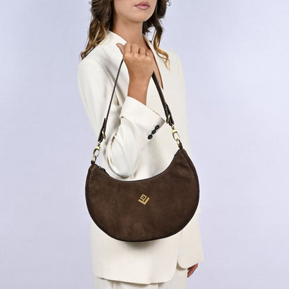 Γυναικεία Τσάντα ώμου Luna Nomia Brown