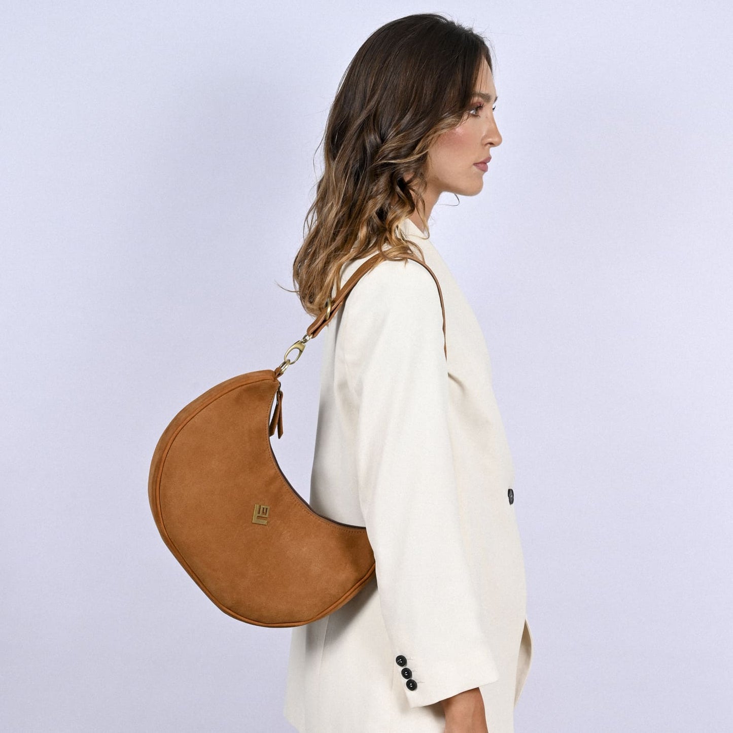 Γυναικεία Τσάντα ώμου Luna Nomia| | Camel