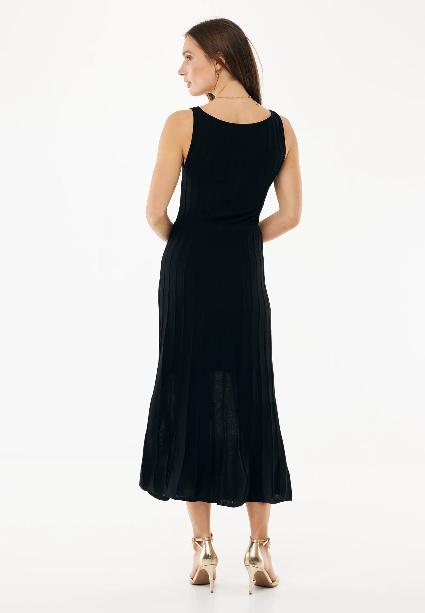 Αμάνικο φόρεμα Rib Summer Dress Black MEXX