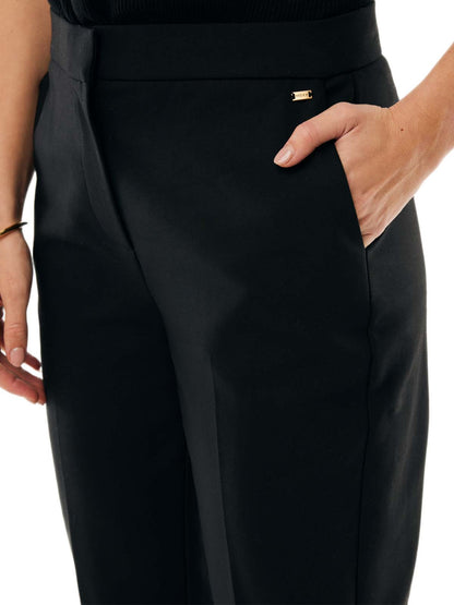 Γυναικείο παντελόνι αστραγάλου μαύρο