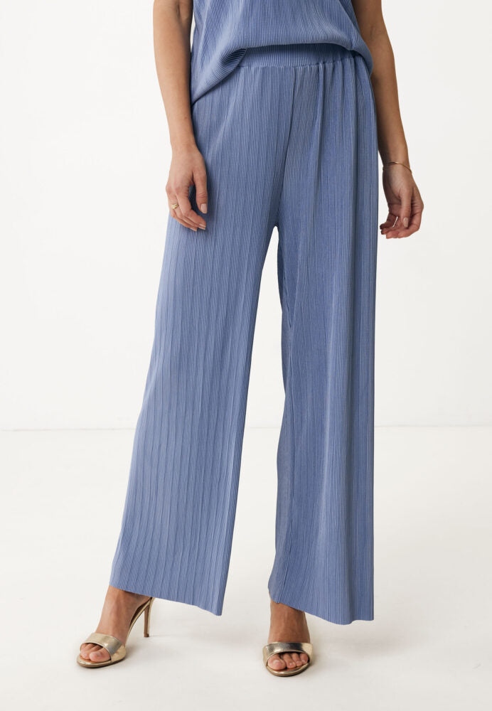 Γυναικεία Παντελόνα Γκοφρέ Γαλάζια