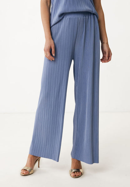 Γυναικεία Παντελόνα Γκοφρέ Γαλάζια