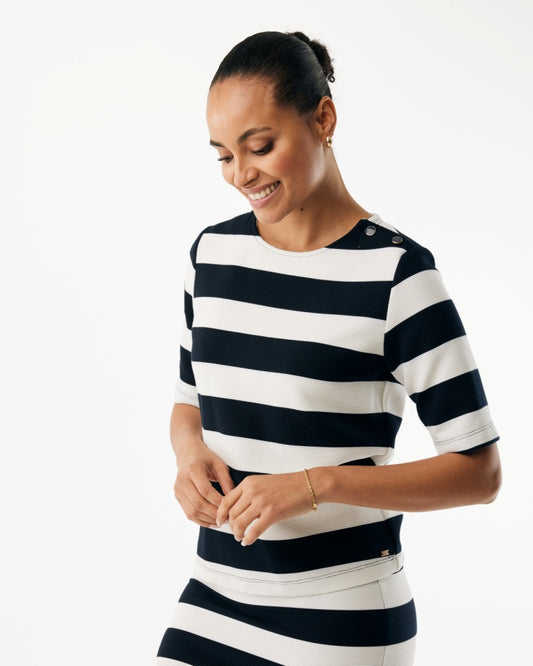 Γυναικείο τοπ ριγέ Midnight Blue