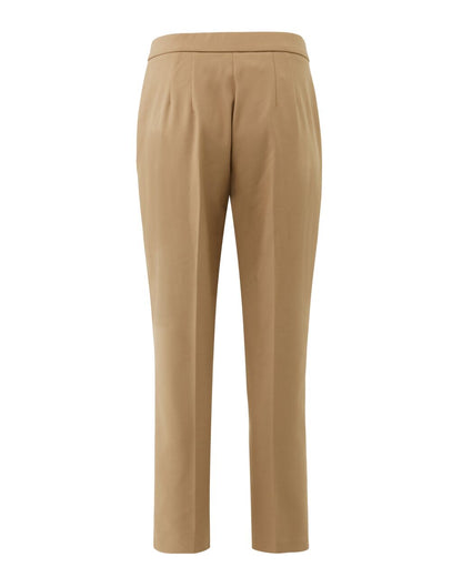 Γυναικείο παντελόνι αστραγάλου μπεζ