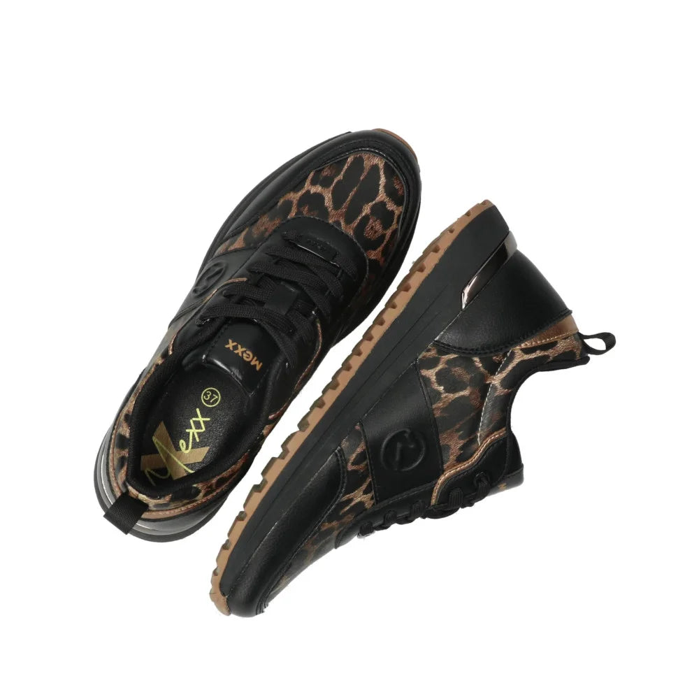 Γυναικεία sneaker - Mαύρο leopard