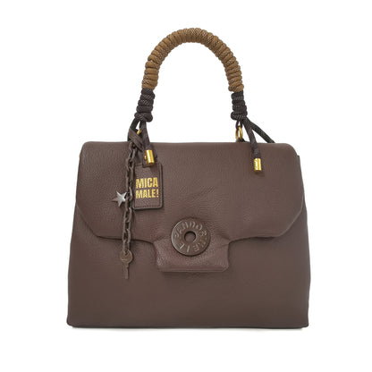 Γυναικεία Τσάντα ώμου Le Pandorine Alex -Καφέ